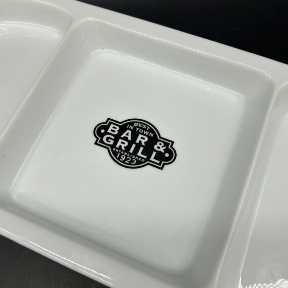 Bar & Grill Signature Divided Seving Dish Platter Vintage (E) - Picture 3 of 7